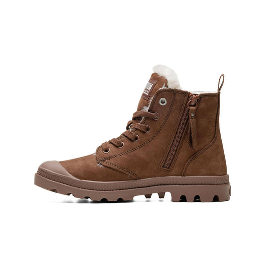 Palladium Pampa Hi Zip Wool Pine Bark  - 95982-292-M