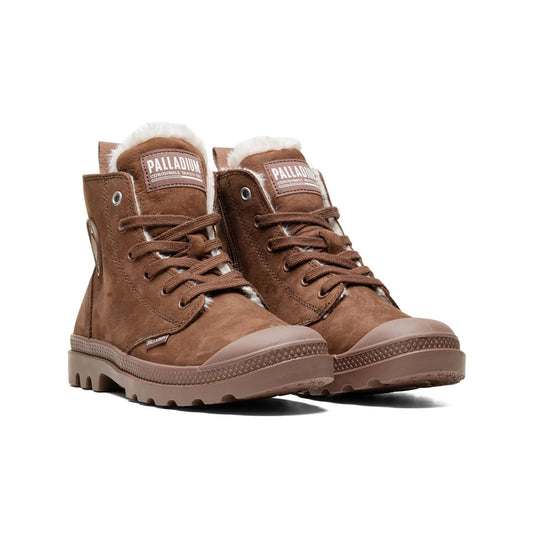 Palladium Pampa Hi Zip Wool Pine Bark  - 95982-292-M