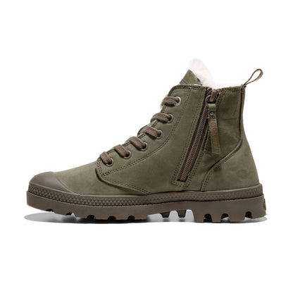 Palladium Pampa Hi Zip Wool W Dusky Green