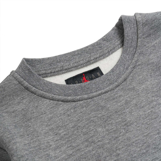 Nike Jordan Boys Jumpman Essentials Crew Sweat Grey Heather  - 95B130-GEH
