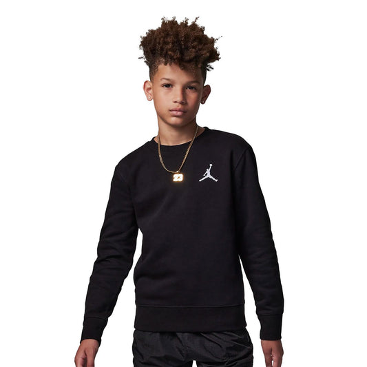 Nike Jordan Boys Essentials Crew Black/White  - 95C577-023