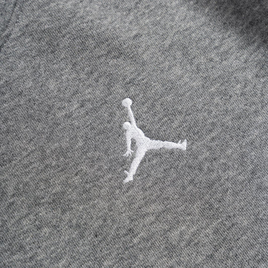 Nike Jordan Boys Brooklyn Fleece Essential Crew Grey Heather  - 95D235-GEH