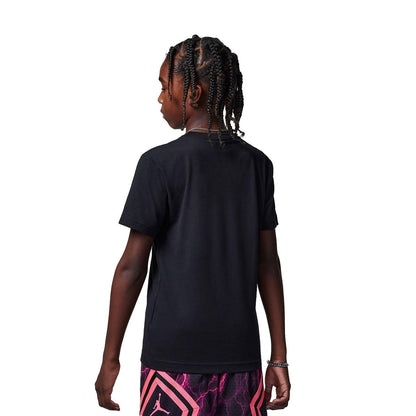 Nike Jordan Boys Jumpman Air Embroidered Tee Black  - 95D266-023