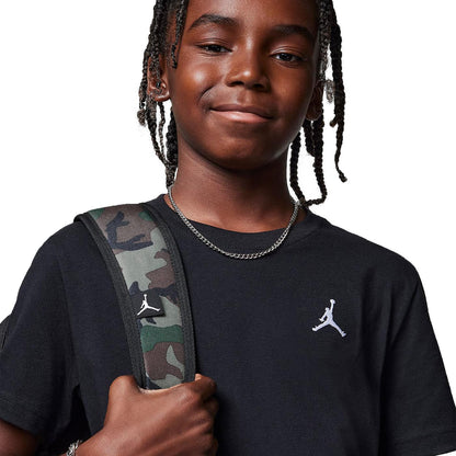 Nike Jordan Boys Jumpman Air Embroidered Tee Black  - 95D266-023