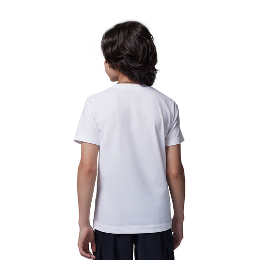 Nike Jordan Boys Air Stretch SS Crew Tee White  - 95D628-001