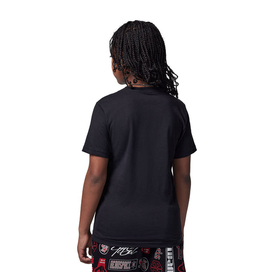 Nike Jordan Boys Air Stretch SS Crew Tee Black  - 95D628-023