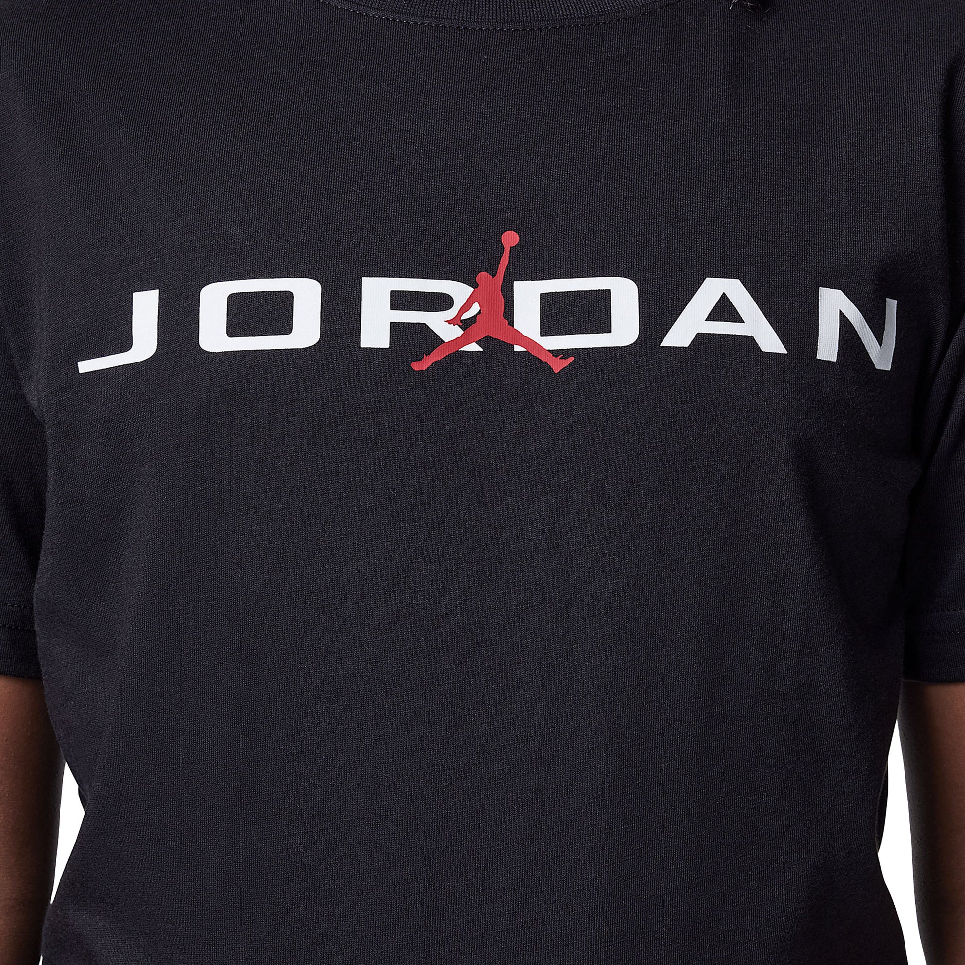 Nike Jordan Boys Air Stretch SS Crew Tee Black  - 95D628-023