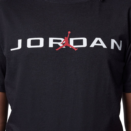 Nike Jordan Boys Air Stretch SS Crew Tee Black  - 95D628-023