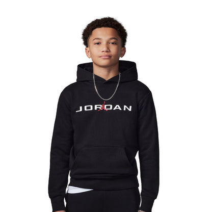 Nike Jordan Boys MJ Baseline PO Hoodie Black  - 95D665-023