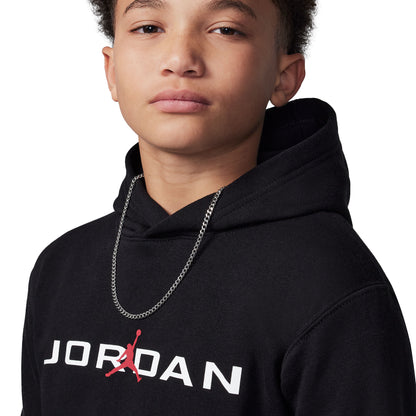 Nike Jordan Boys MJ Baseline PO Hoodie Black  - 95D665-023
