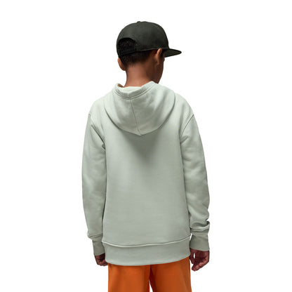 Nike Jordan Boys MJ Baseline PO Hoodie Light Silver  - 95D665-F40