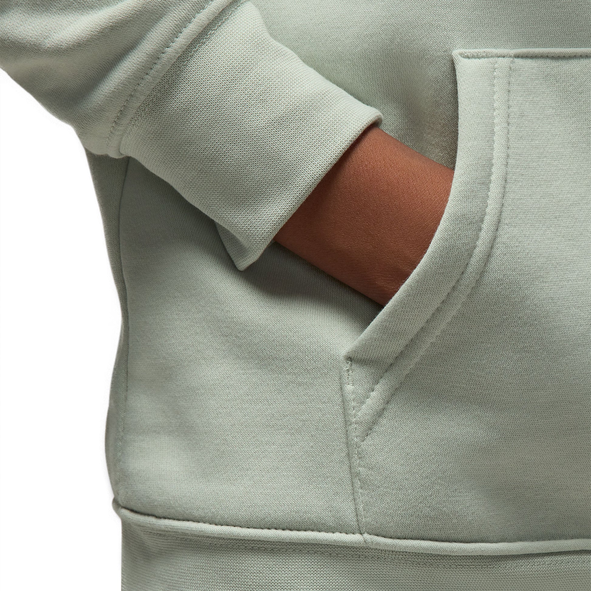 Nike Jordan Boys MJ Baseline PO Hoodie Light Silver  - 95D665-F40