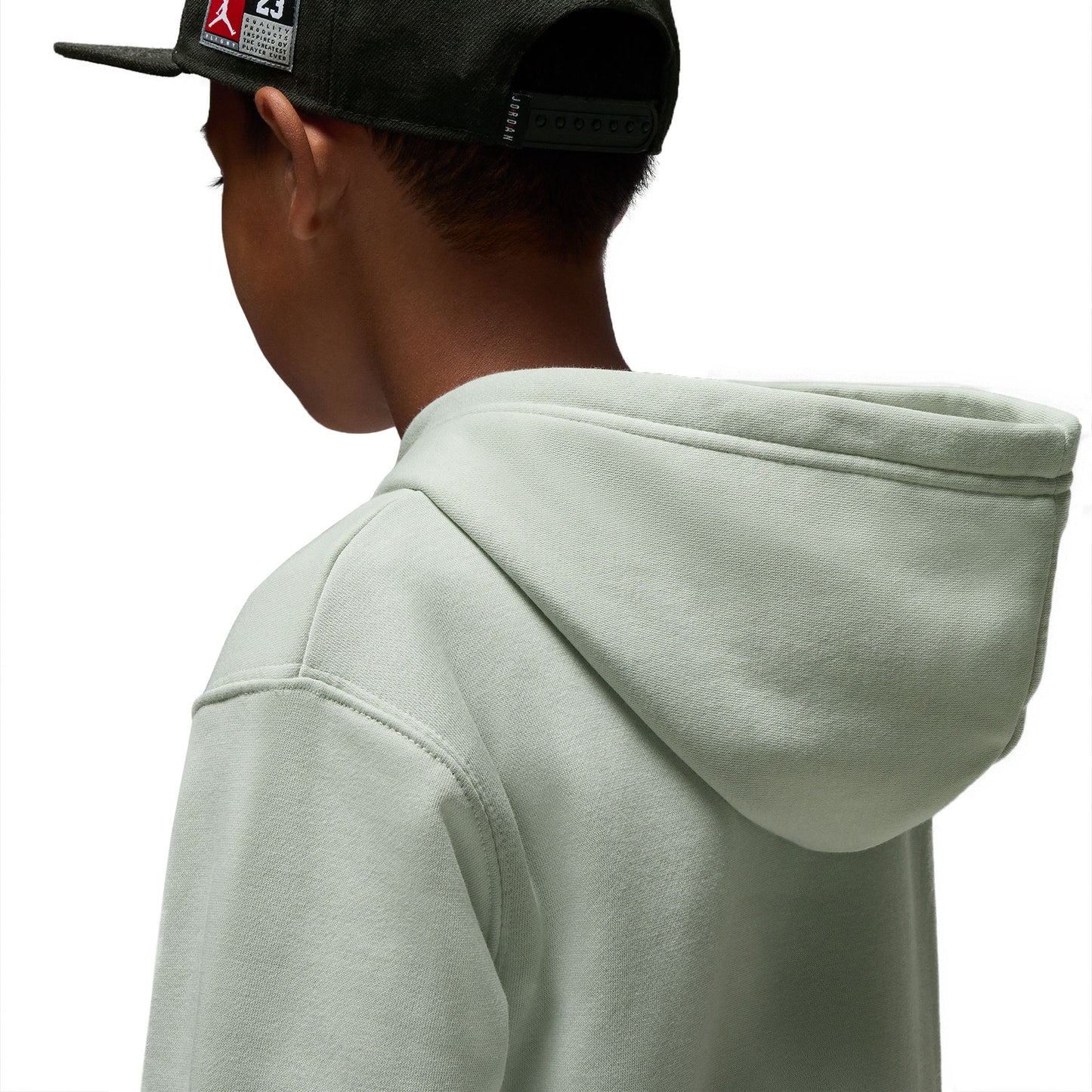 Nike Jordan Boys MJ Baseline PO Hoodie Light Silver  - 95D665-F40