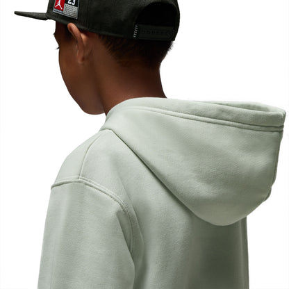 Nike Jordan Boys MJ Baseline PO Hoodie Light Silver  - 95D665-F40