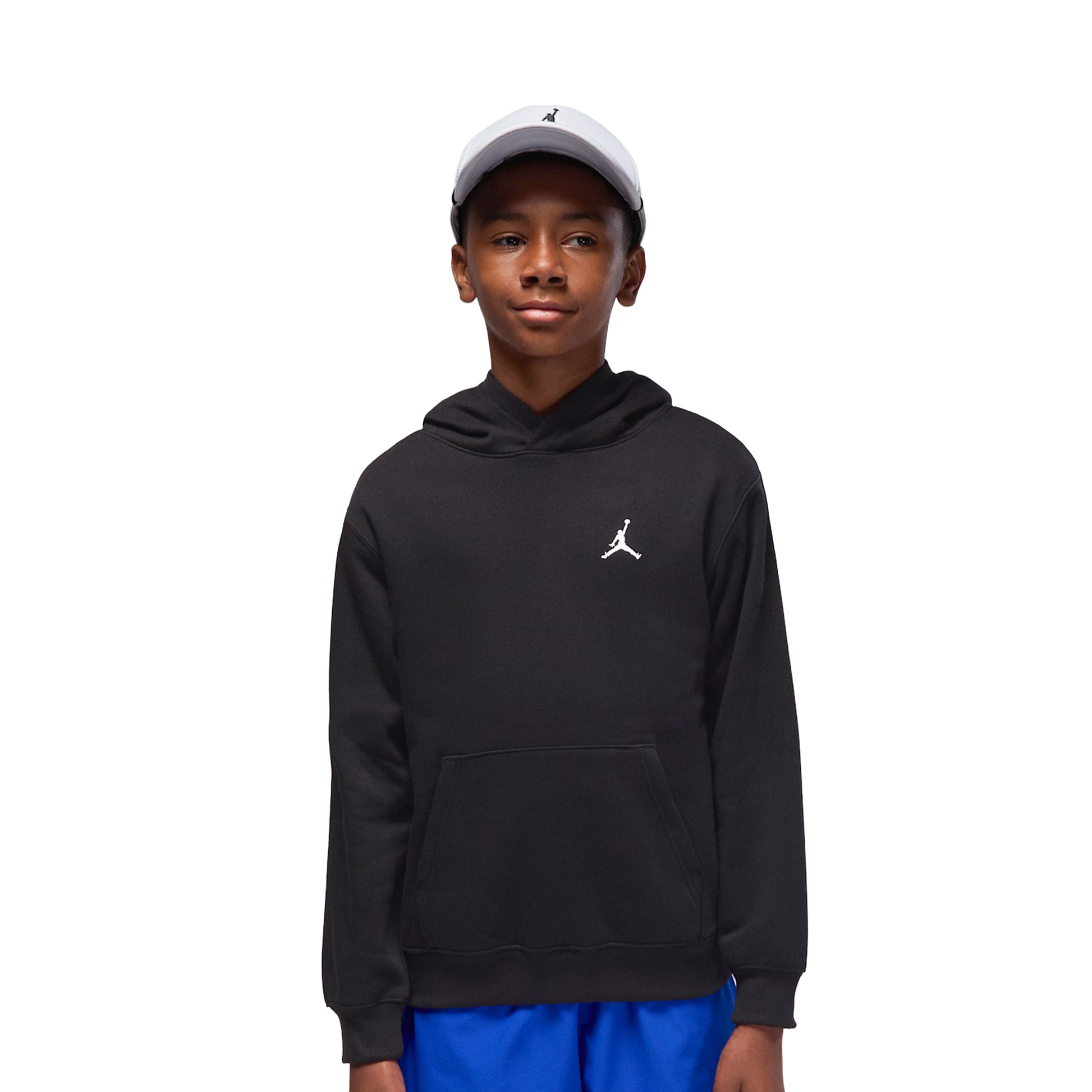 Nike Jordan Boys MJ Brooklyn FT PO Hoodie Black  - 95F121-023