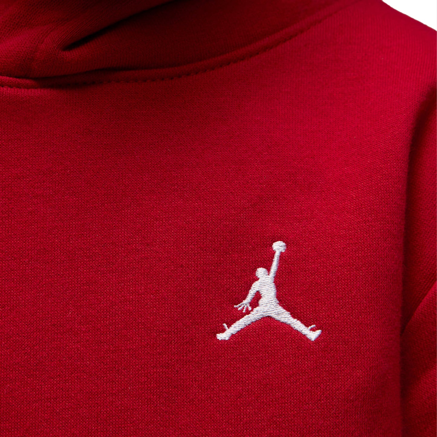 Nike Jordan Boys MJ Brooklyn FT PO Hoodie Gym Red  - 95F121-R78
