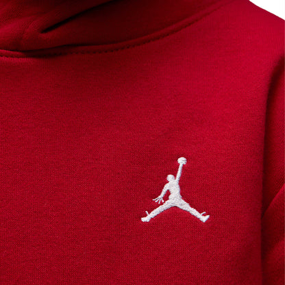 Nike Jordan Boys MJ Brooklyn FT PO Hoodie Gym Red  - 95F121-R78