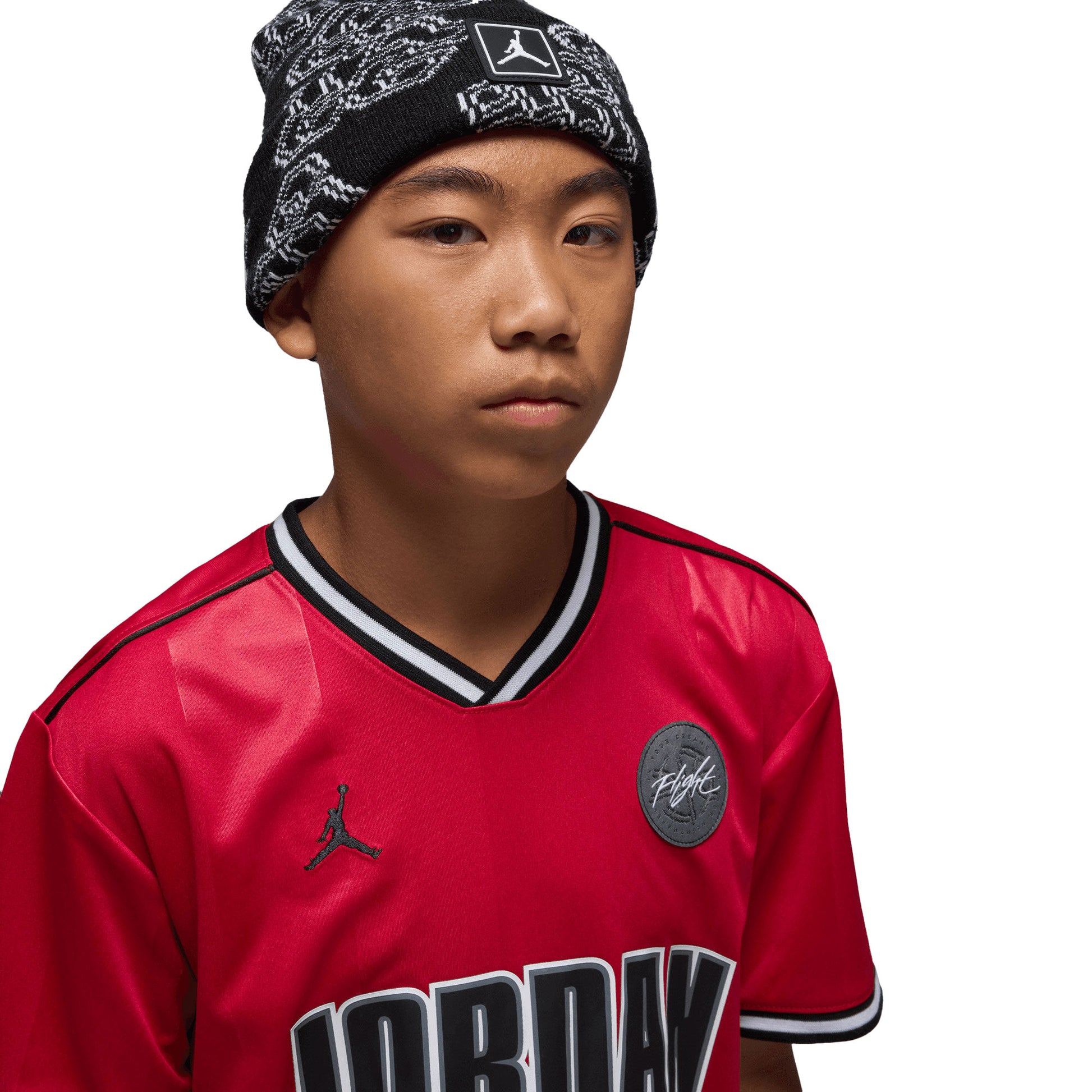 Nike Jordan Boys MJ Sport Jersey Gym Red  - 95F217-R78