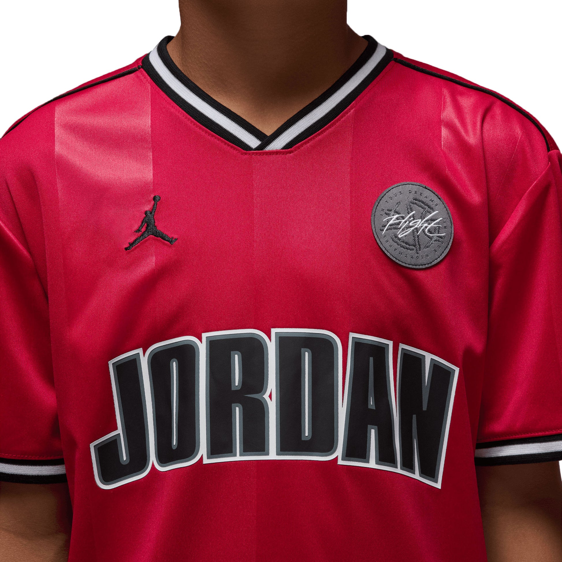 Nike Jordan Boys MJ Sport Jersey Gym Red  - 95F217-R78