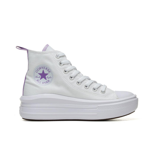 Converse CT All Star Move Hi White/Pixel Purple/White  - A03667C