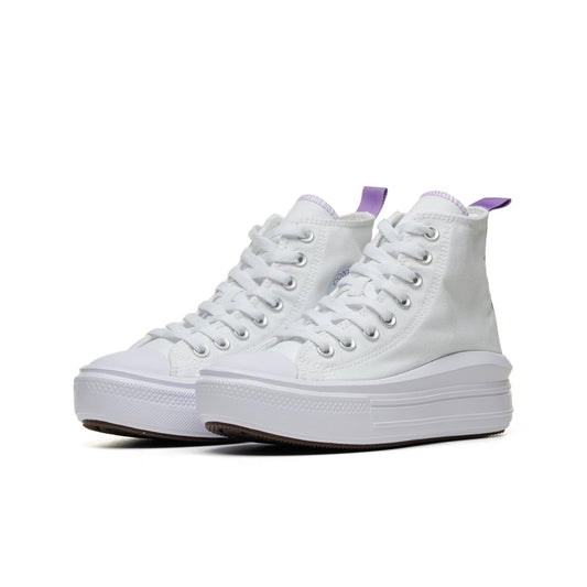 Converse CT All Star Move Hi White/Pixel Purple/White  - A03667C