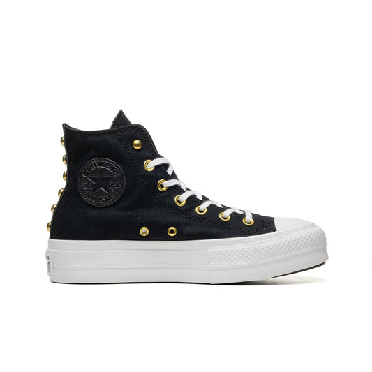 Converse CT All Star Lift Hi Black/White/Gold  - A05453C