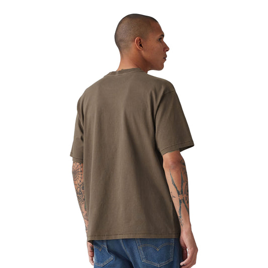 Levis Red Tab Vintage Tee Garment Dye H225 Maitake Brown  - A0637-0175
