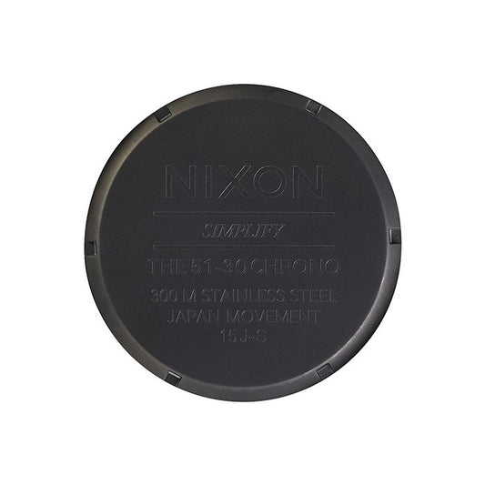 Nixon 51-30 Chrono 51 Mm Black/Rose Gold  - A0832051