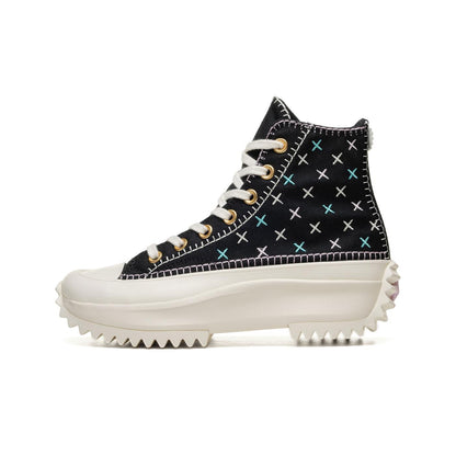 Converse Run Star Hike Platform Crafted Stitching Black/Egre  - A08733C