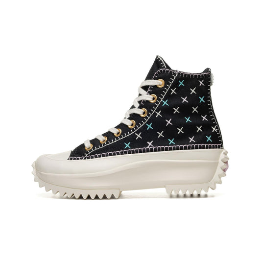 Converse Run Star Hike Platform Crafted Stitching Black/Egre  - A08733C