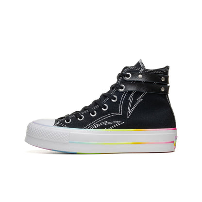 Converse CTAS Lifft Hi Black/White/Chaos Fushcia  - A10218C