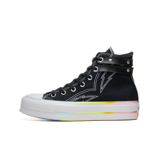 Converse CTAS Lifft Hi Black/White/Chaos Fushcia  - A10218C