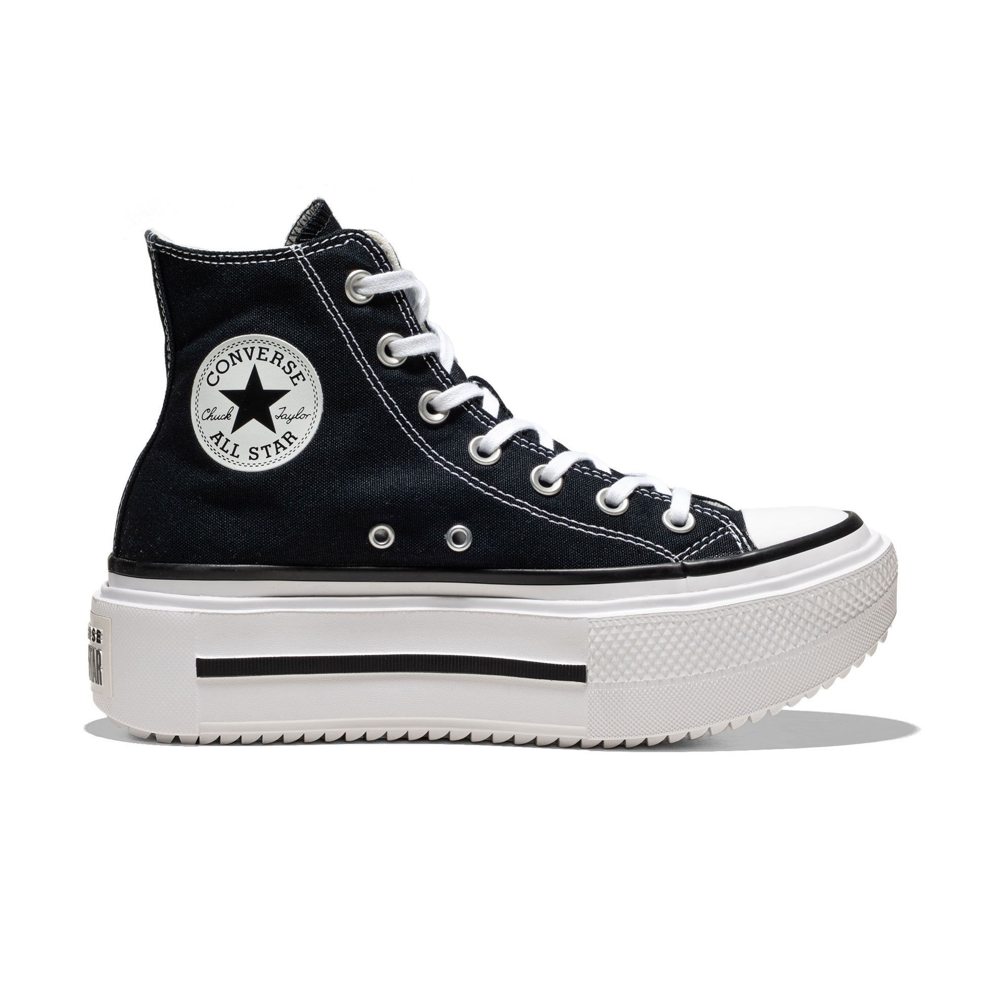 Converse Chuck Taylor All Star Lift Double Stack Hi Black/Wh  - A12975C