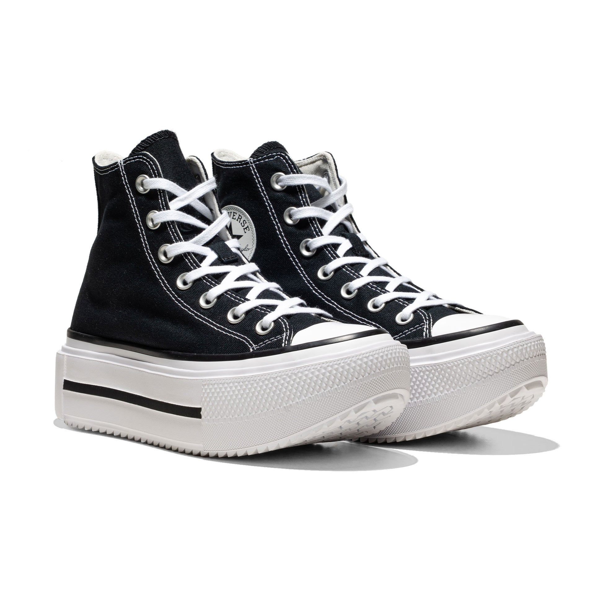 Converse Chuck Taylor All Star Lift Double Stack Hi Black/Wh  - A12975C