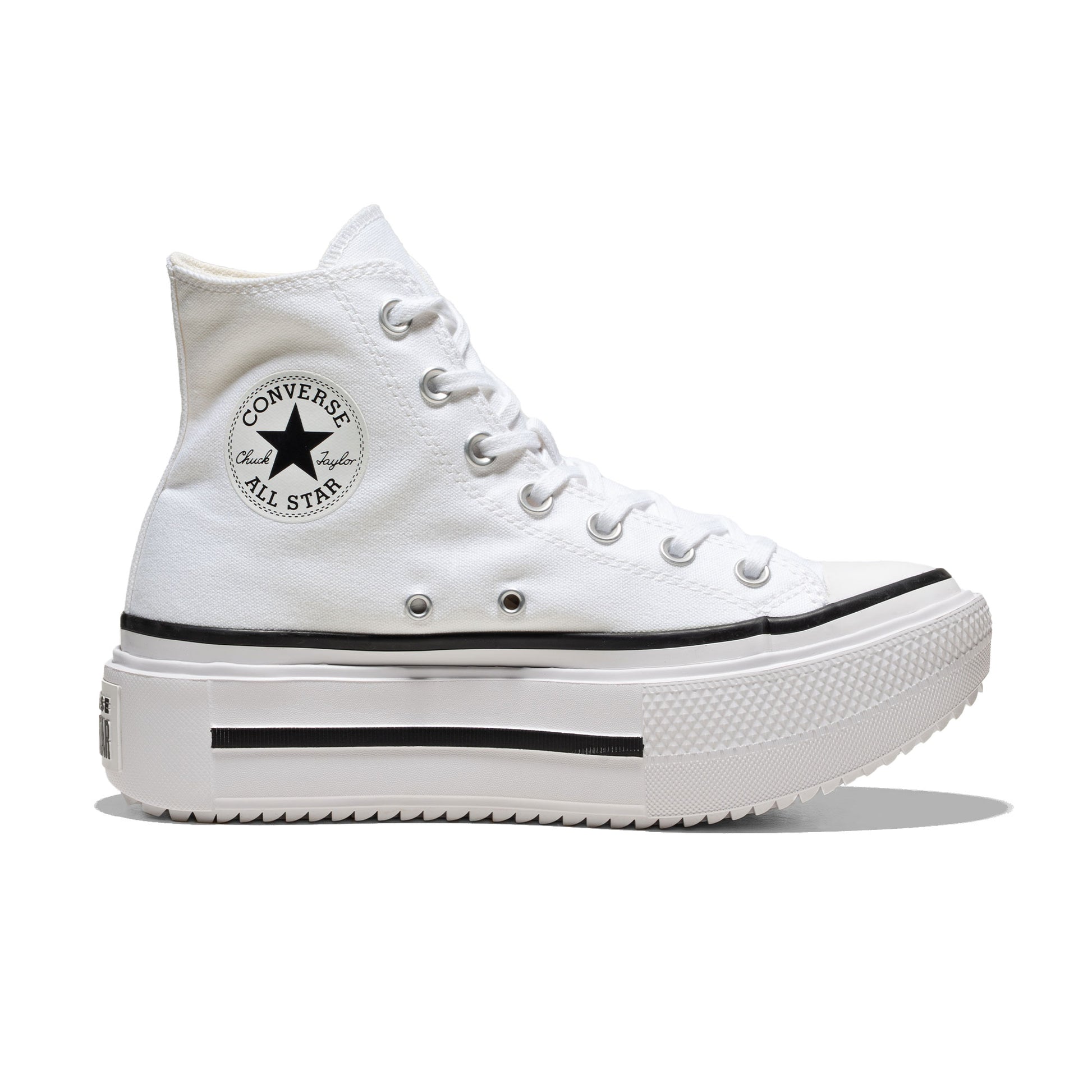Converse Chuck Taylor All Star Lift Double Stack Hi White/Bl  - A12976C