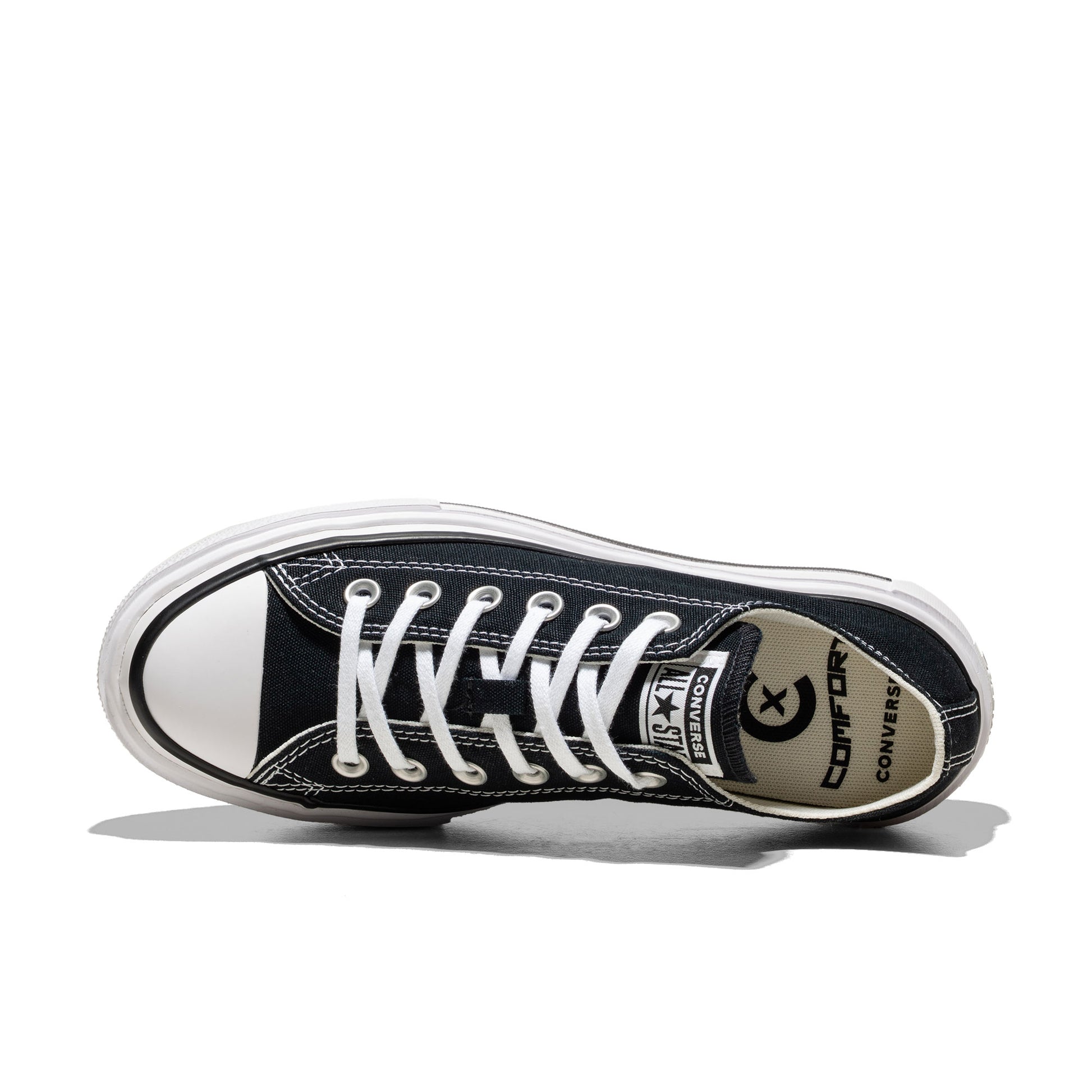 Converse Chuck Taylor All Star Lift Double Stack Ox Black/Wh  - A15490C