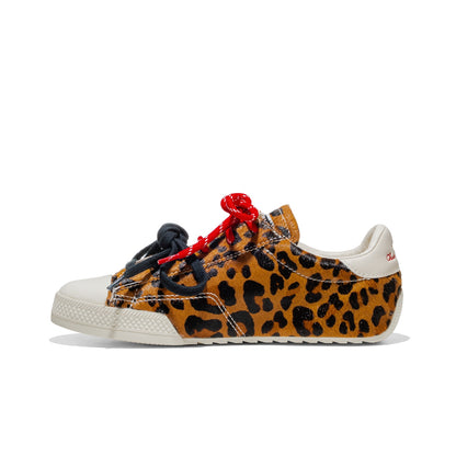 Converse Chuck Taylor Low Leopard Pony Hair Black/Egret/Red  - A19174C