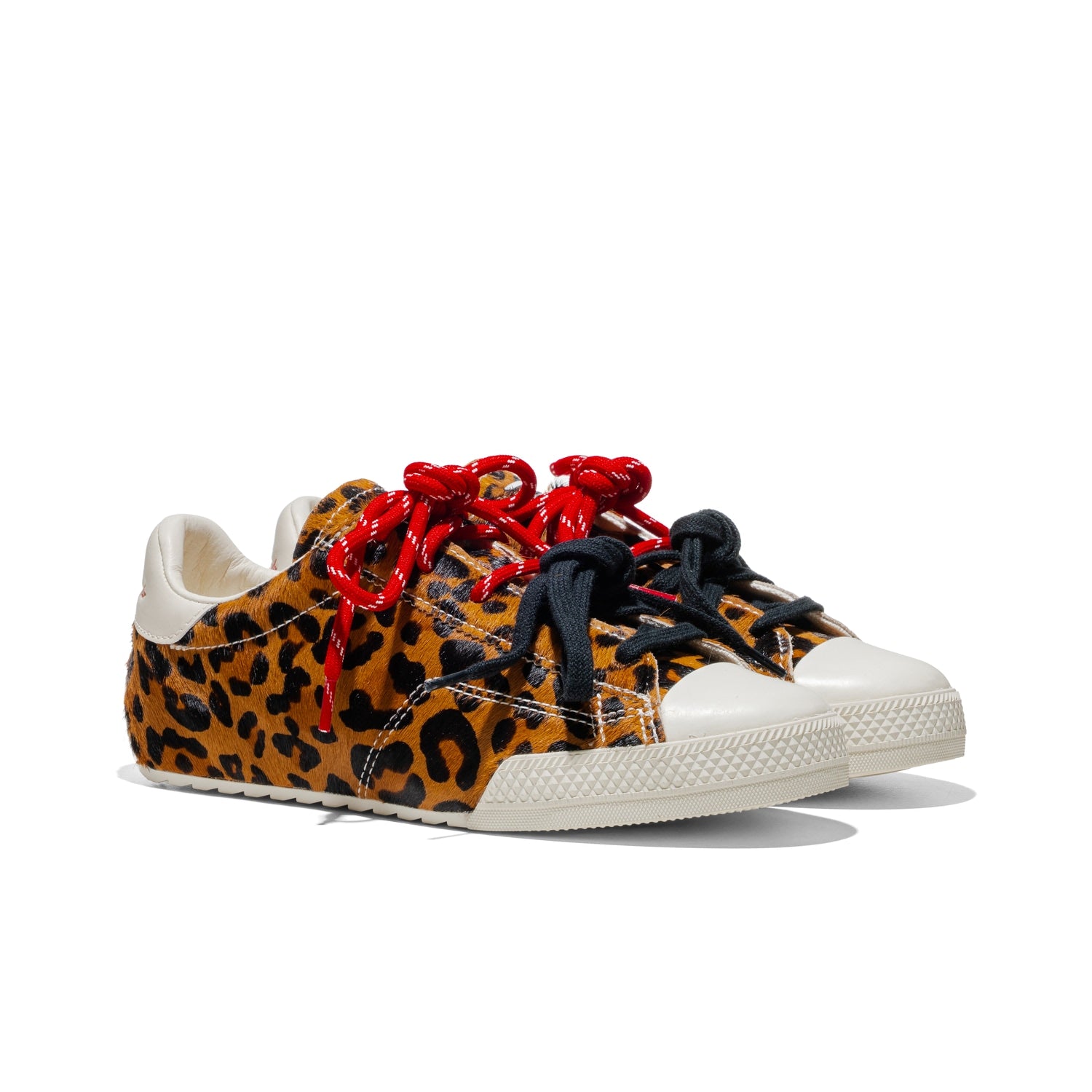 Converse Chuck Taylor Low Leopard Pony Hair Black/Egret/Red  - A19174C