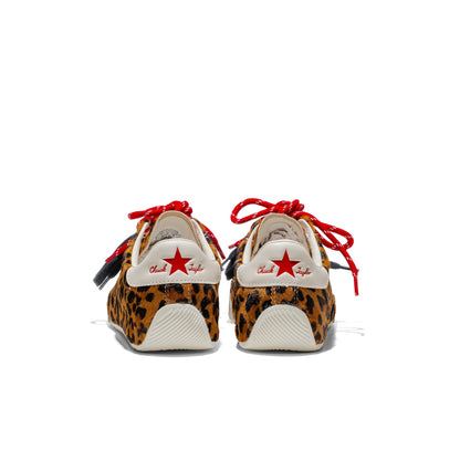 Converse Chuck Taylor Low Leopard Pony Hair Black/Egret/Red  - A19174C