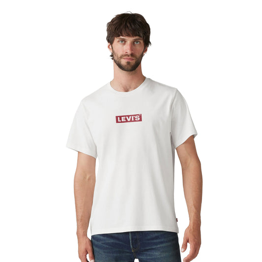 Levis LSE SS Relaxed Fit Tee Boxtab 5in White  - A2082-0204