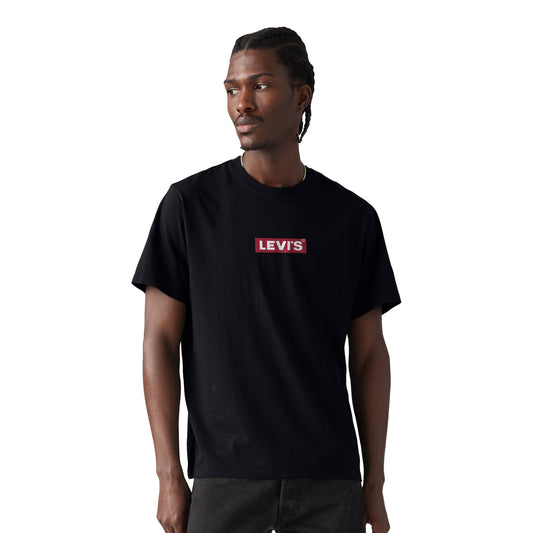 Levis LSE SS Relaxed Fit Tee Boxtab 5in Black  - A2082-0205