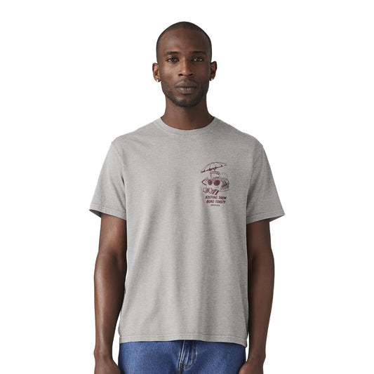 Levis LSE SS Relaxed Fit Tee LS Fresh Mid Tone Heather Grey  - A2082-0340