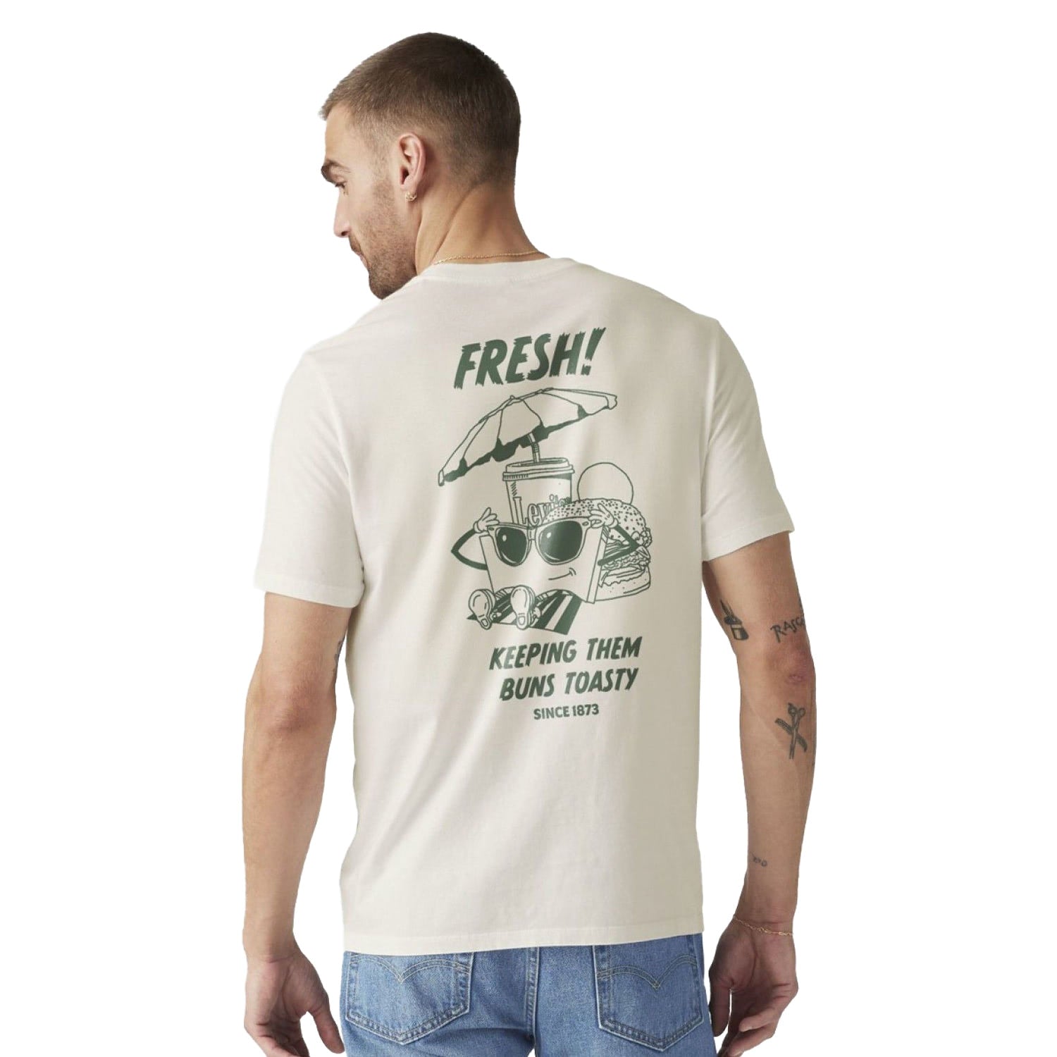 Levis LSE SS Relaxed Fit Tee LS Fresh Egret  - A2082-0341