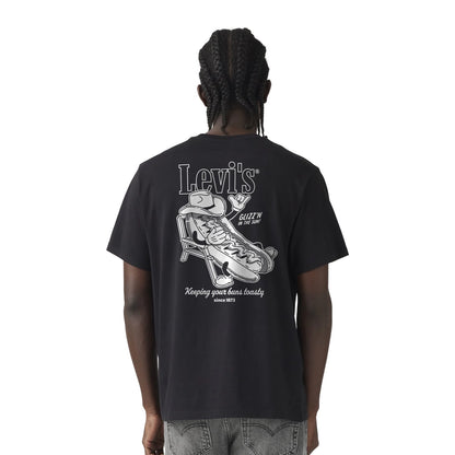 Levis LSE SS Relaxed Fit Tee Glizzn N The Sun Jet Black Body  - A2082-0342