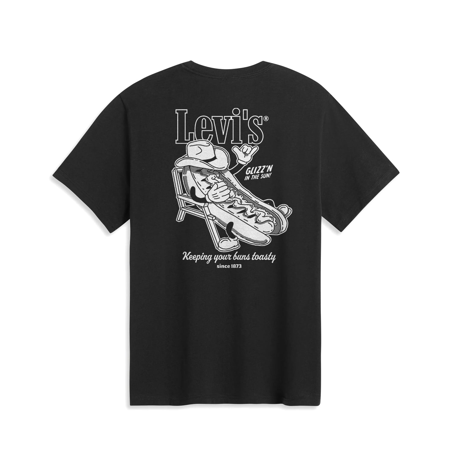 Levis LSE SS Relaxed Fit Tee Glizzn N The Sun Jet Black Body  - A2082-0342