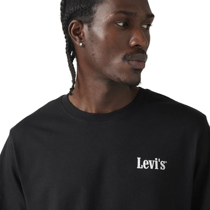 Levis LSE SS Relaxed Fit Tee Glizzn N The Sun Jet Black Body  - A2082-0342