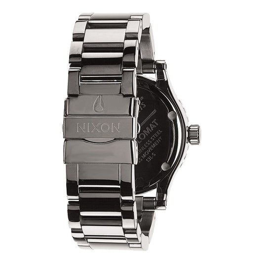Nixon Diplomat Ss 45 Mm Polished Gunmetal/Lum  - A2771885