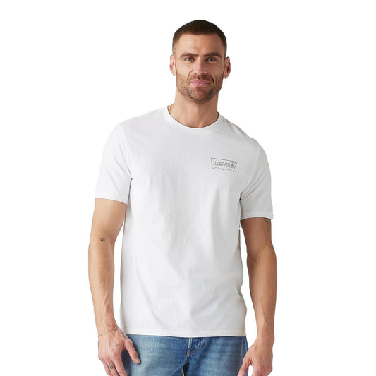 Levis LSE Graphic Crewneck Tee HM Seasonal Fill Bright White  - A2823-0250