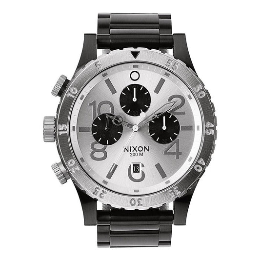 Nixon 48-20 Chrono 48 Mm Black/Silver  - A486180