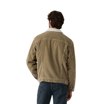 Levis Relaxed Fit Sherpa Trucker Jacket Timber Wolf  - A5784-0022